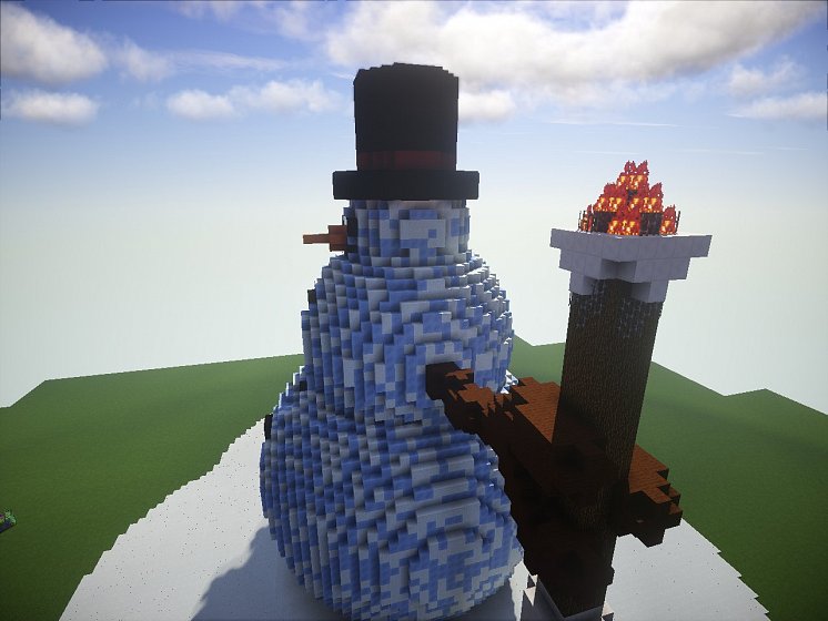 Mega Winter Snowman Build — Мега снеговик